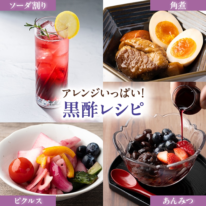 ブルーベリー黒酢・クランベリー黒酢500ml 6本セット