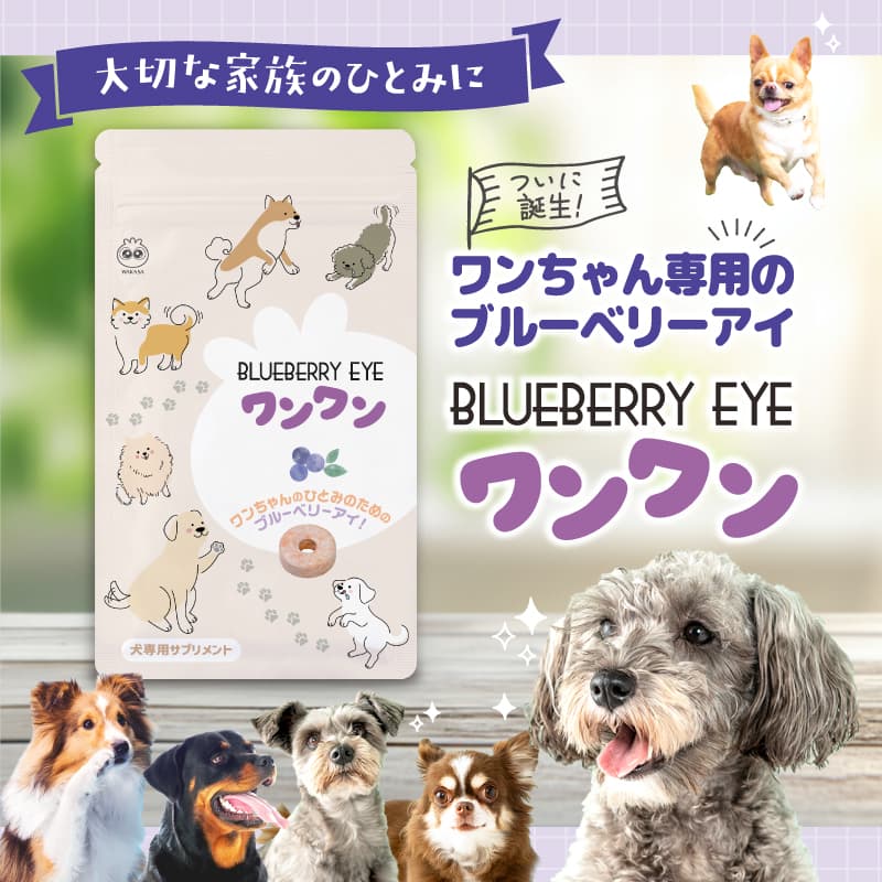 ブルーベリーアイ ワンワン 1袋