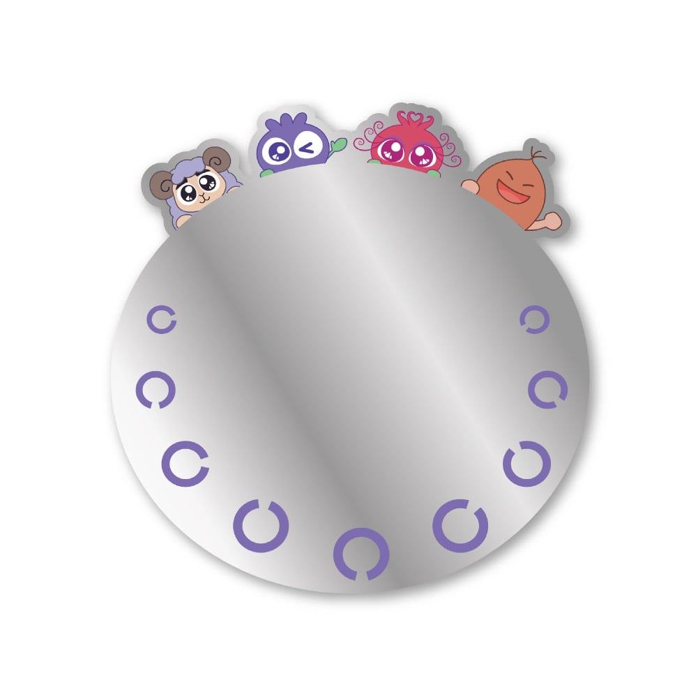 ブルブルくん ペタッとミラー(みんなと一緒)