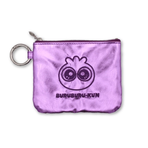 ブルブルくんメタリックティッシュポーチ（パープル）
