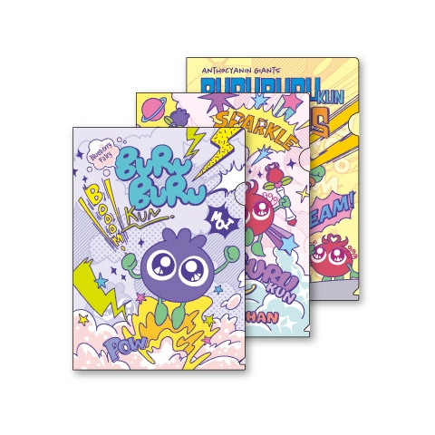 ブルブルくんクリアファイル(3種セット)