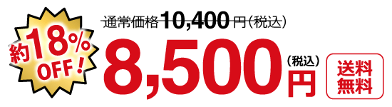 特別価格8,500円