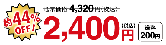 特別価格2,400円