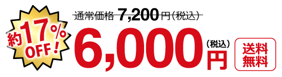 特別価格6,000円