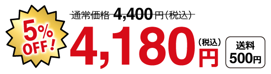 特別価格4,180円