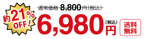 特別価格6,980円