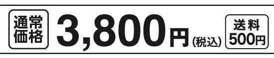 通常価格3,800円（税込）