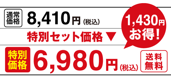 特別価格6,980円（税込）