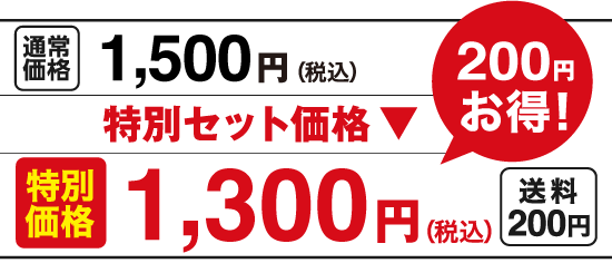 特別価格1,300円（税込）