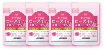 ローズオイル&コラーゲン4袋セット
