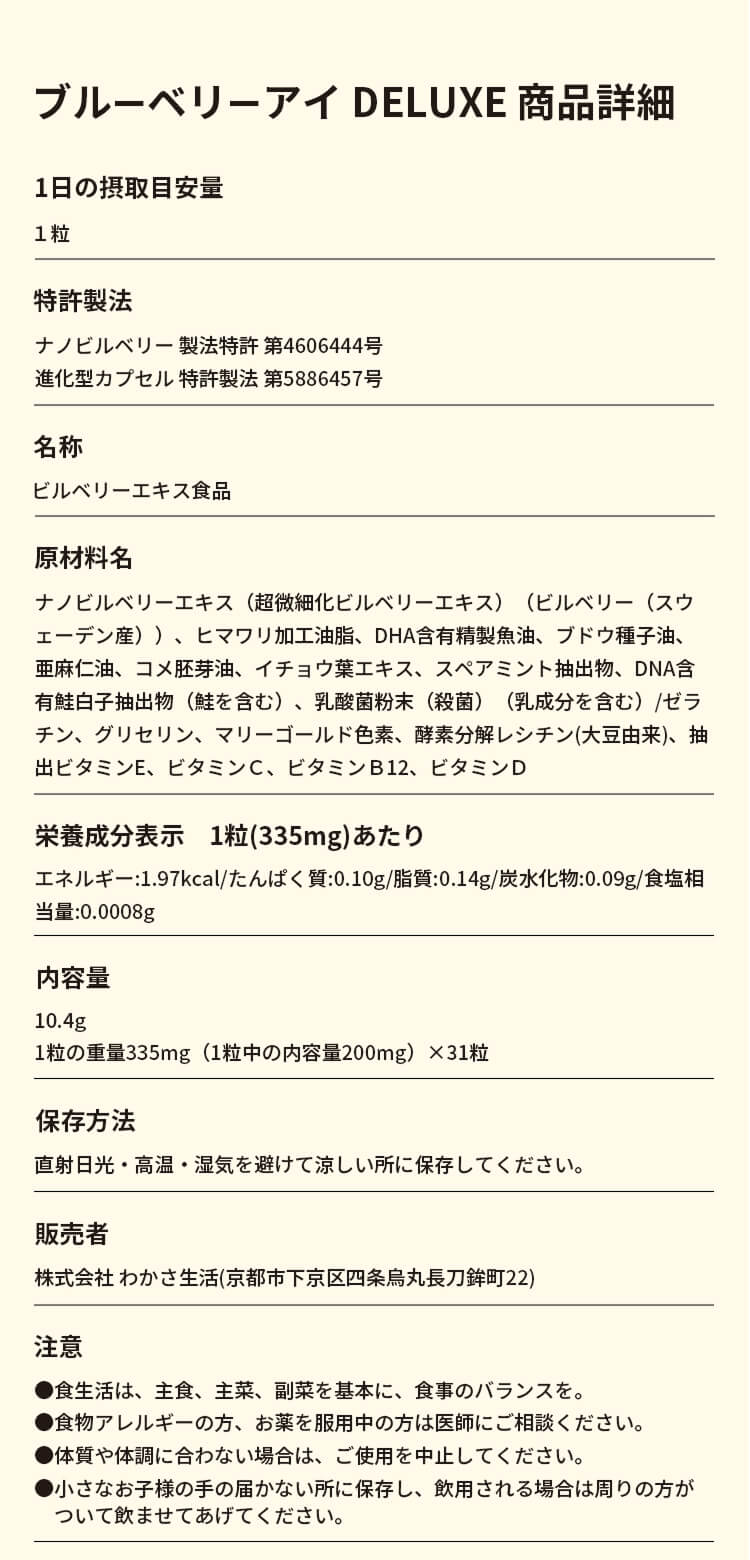 ブルーベリーアイDELUXE商品詳細