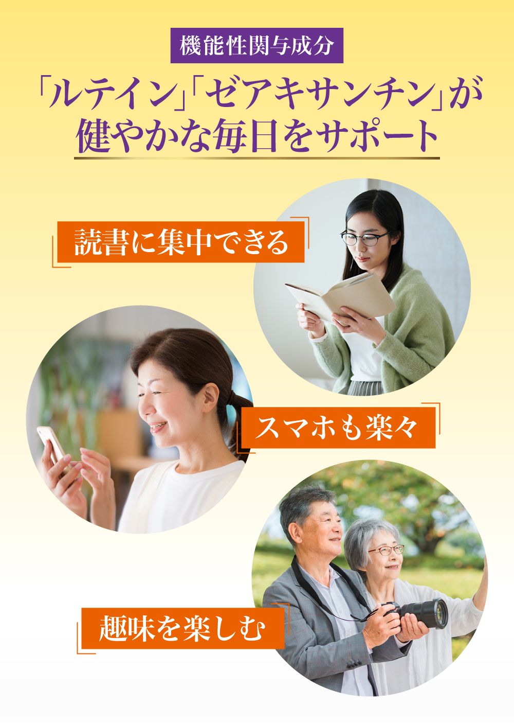 目のぼやけ、かすみに目の調子を整えるルテインＰＲＯ（プロ）。続けやすい１日１粒。体内と同じフリー体ルテイン使用。ルテインゼアキサンチンＷ配合。