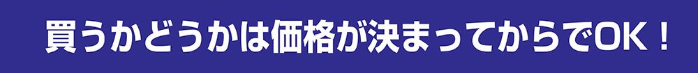 買うかどうかは価格が決まってからでＯＫ！