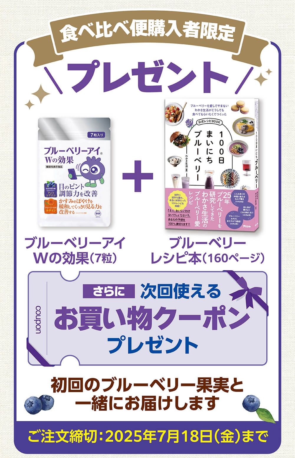 食べ比べ便購入者限定プレゼント
