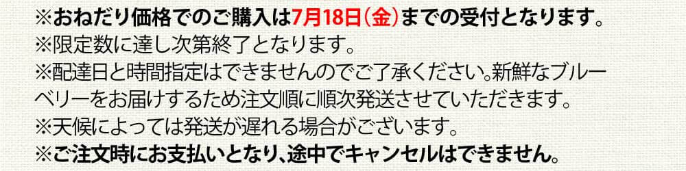 おねだり価格でのご購入は7月18日（金）までの受付となります。
