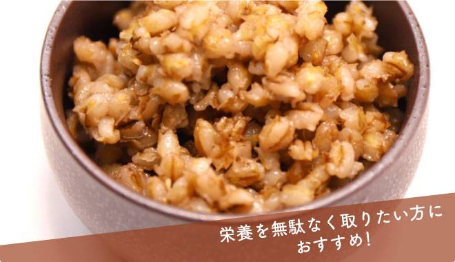 栄養を無駄なく摂りたい方におすすめの炊き讃岐もち麦ダイシモチ