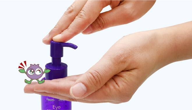 ポンプ式で使いやすいアイシャンプーロング