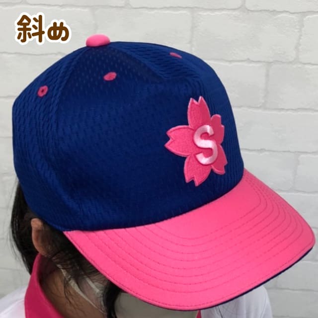 星桜キャップ 着用イメージ斜め