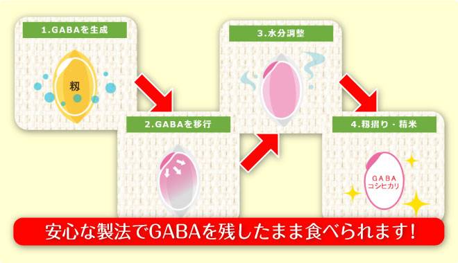 安心な製法でGABAを残したまま食べられます!