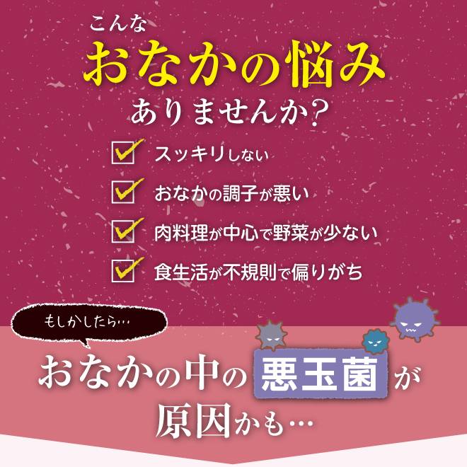 腸内で善玉菌と悪玉菌が戦っているのを見て、強い方(優勢な方)を応援している日和見菌。腸内環境を整える(腸内フローラ)の様子
