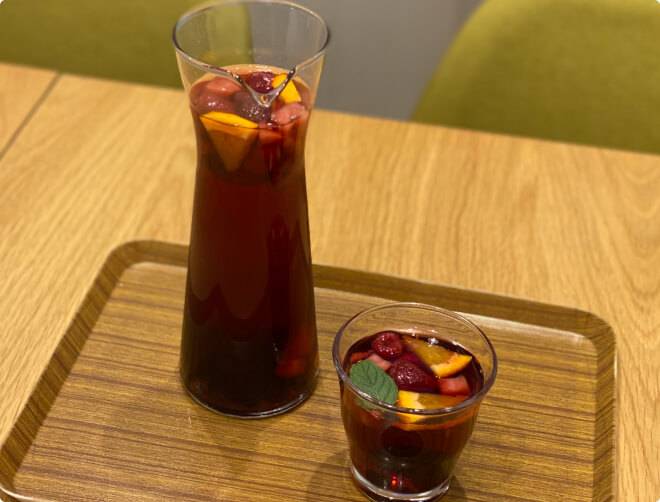 温巡りルイボスティーで作ったモクテル風ドリンクの画像