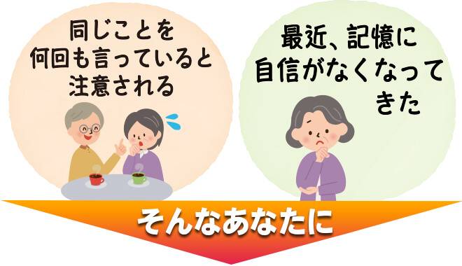 同じ発言をなんども繰り返したり記憶力に自信がなくなって来た方へおすすめ