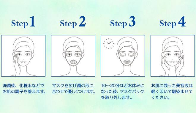 4STEPで簡単スキンリフレッシュの使用方法