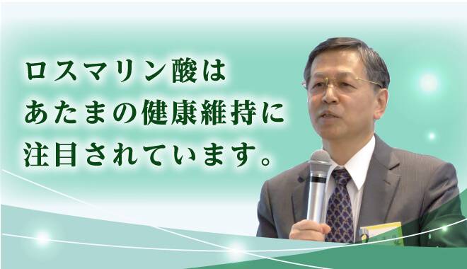 ロスマリン酸は頭の健康維持に注目されています。