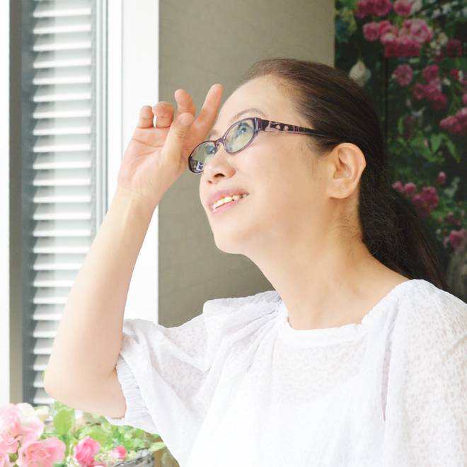 めがねの着用イメージ