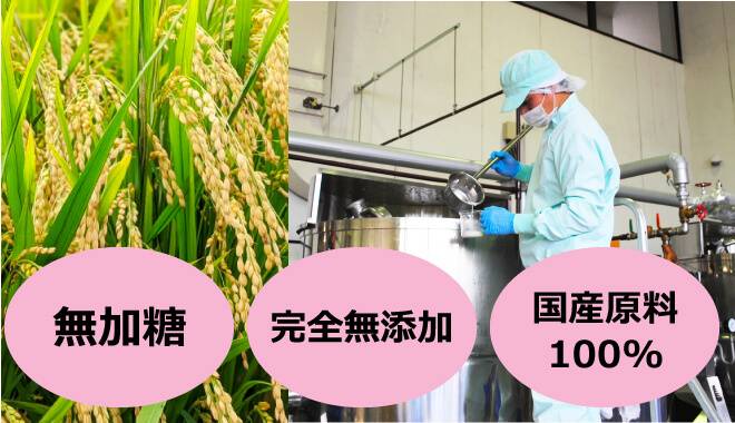 和歌山県産キヌヒカリと甘酒の製造工程の画像